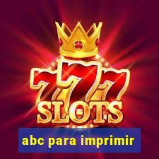 abc para imprimir